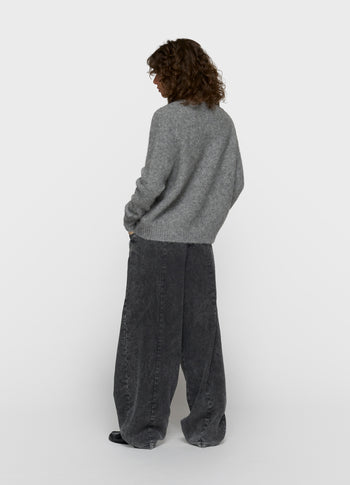 Wickelschalpullover | grey melee