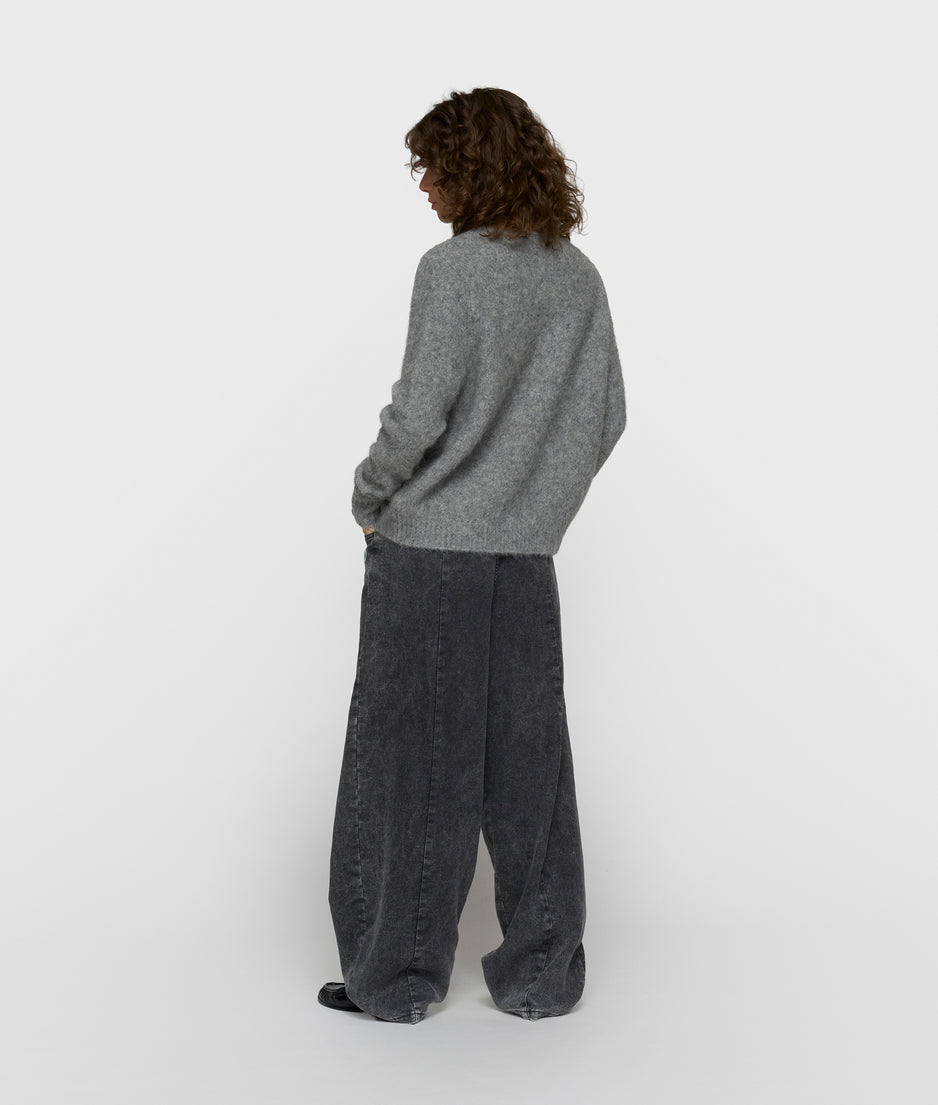 Wickelschalpullover | grey melee