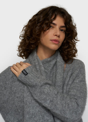 Wickelschalpullover | grey melee