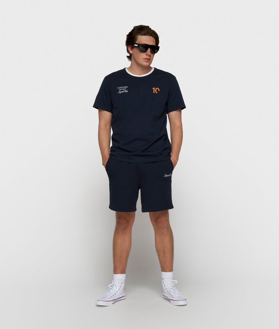 fitted tee | dark blue