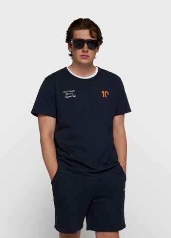 fitted tee | dark blue