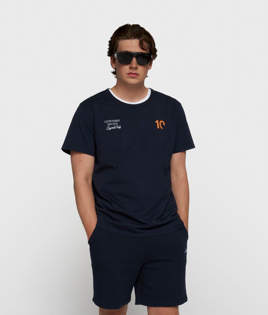 fitted tee | dark blue