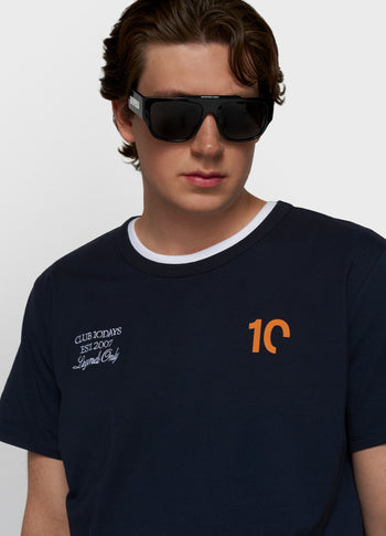 fitted tee | dark blue