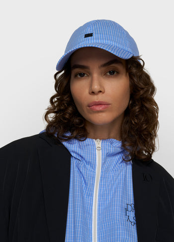 Kariertes Cap | ultramarine