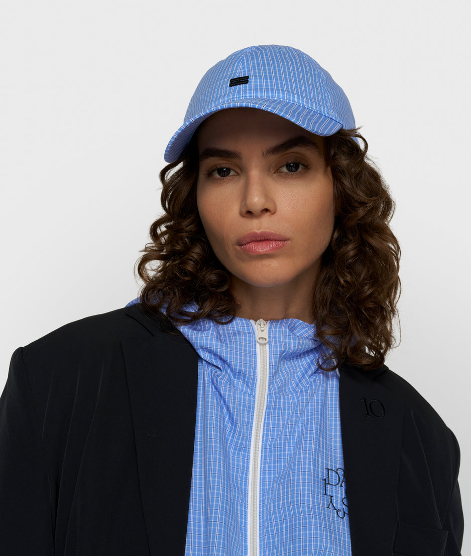 Kariertes Cap | ultramarine