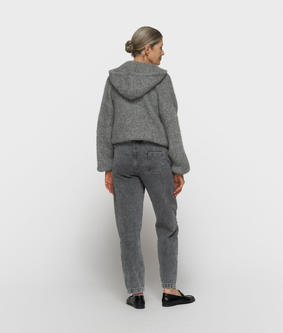 Denim Jogginghose | black