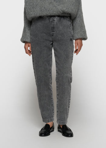 Denim Jogginghose | black