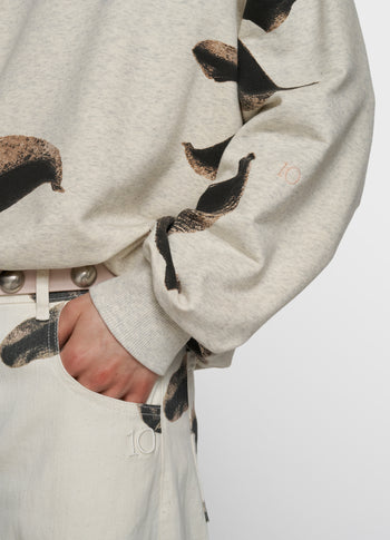 sweater flower | soft white melee