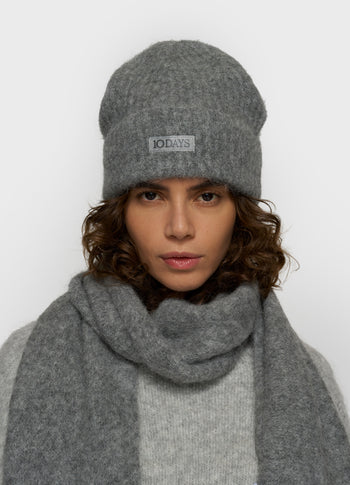 Beanie aus Alpakamix | grey melee