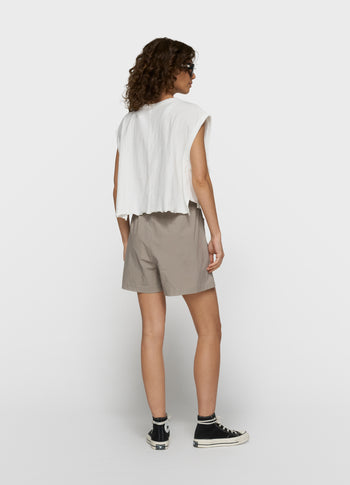 round neck tee | ecru