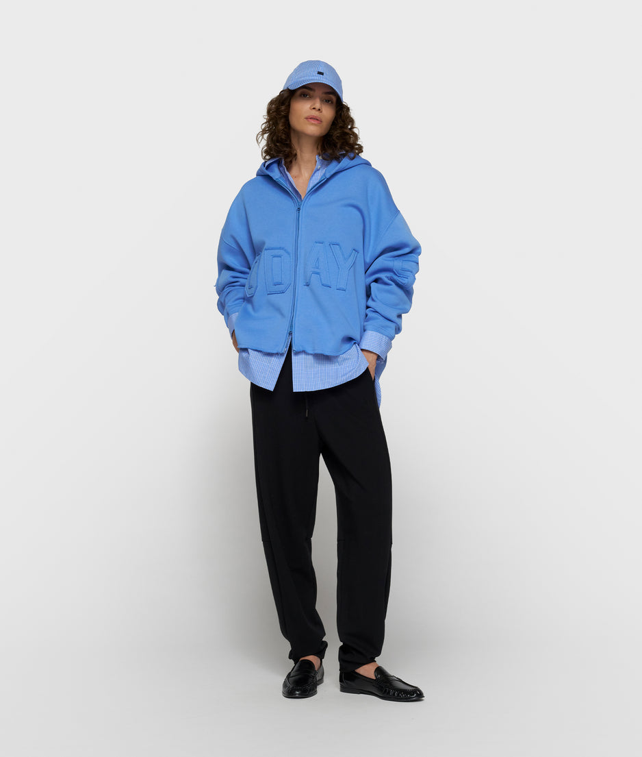 statement zip hoodie | ultramarine