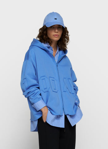 statement zip hoodie | ultramarine