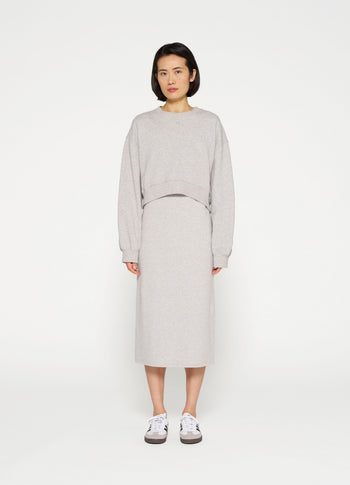 easy sleeveless dress | light grey melee