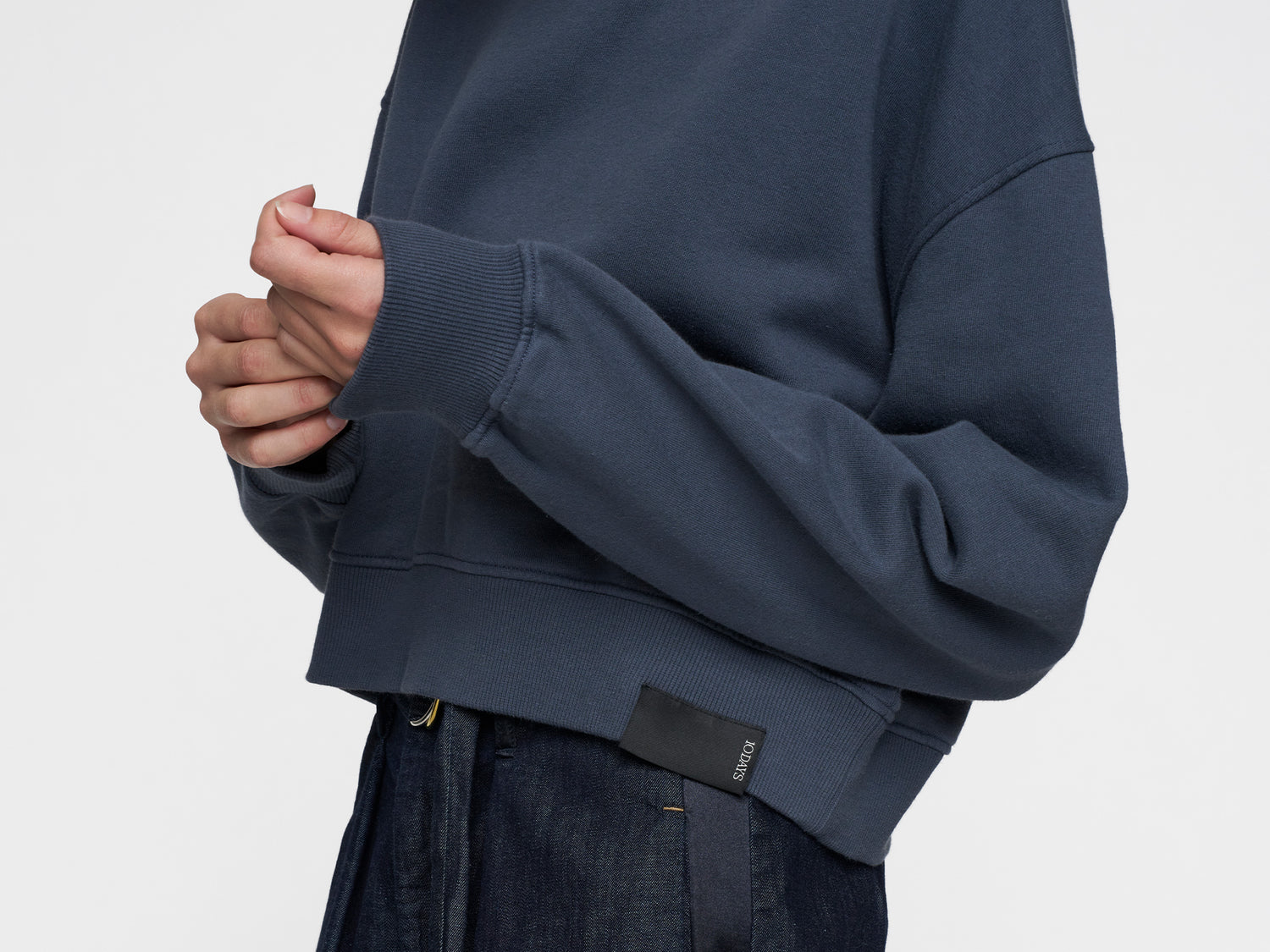 cropped sweater | yale blue