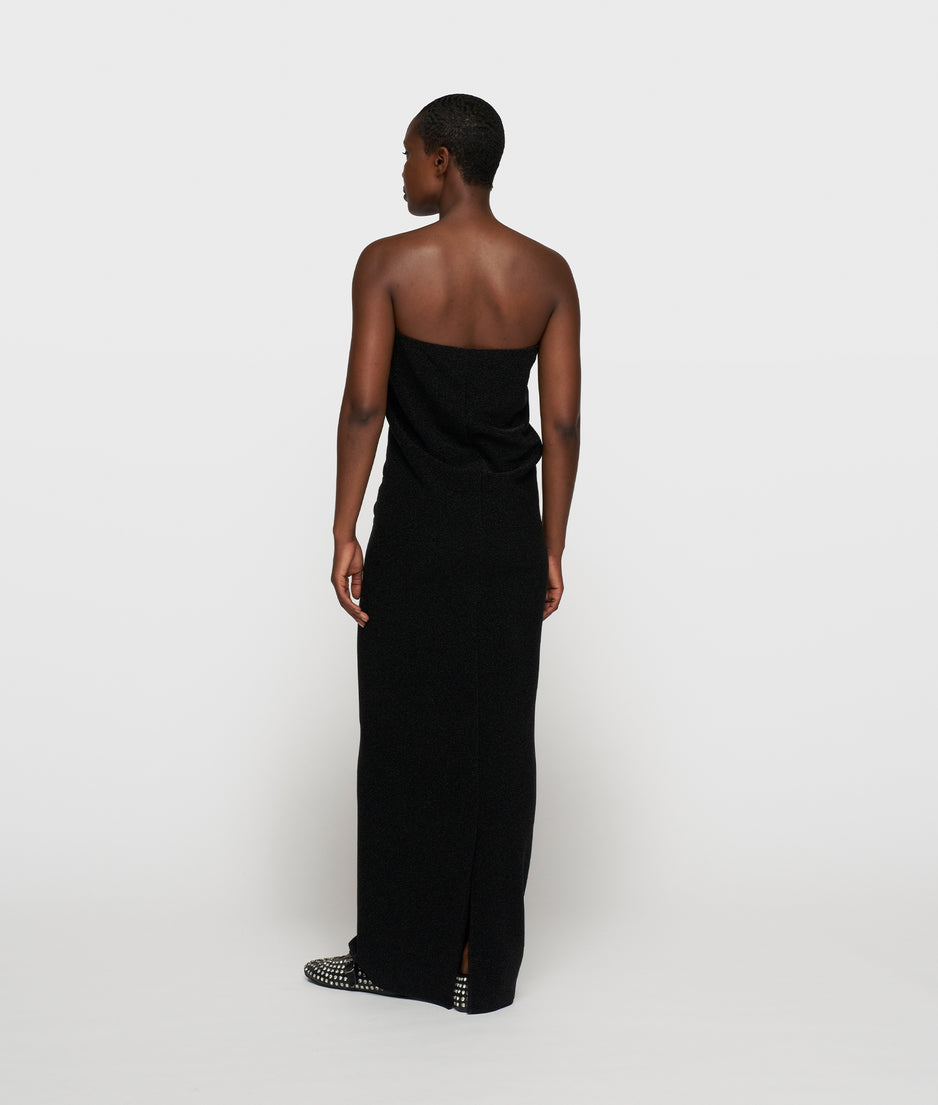 tube dress sparkle | black