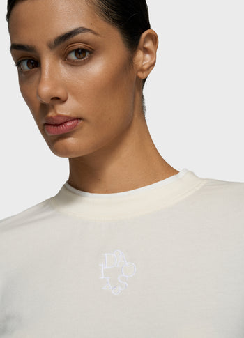 double long sleeve tee | pearl