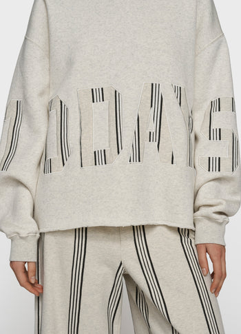 statement hoodie 10DAYS | soft white melee