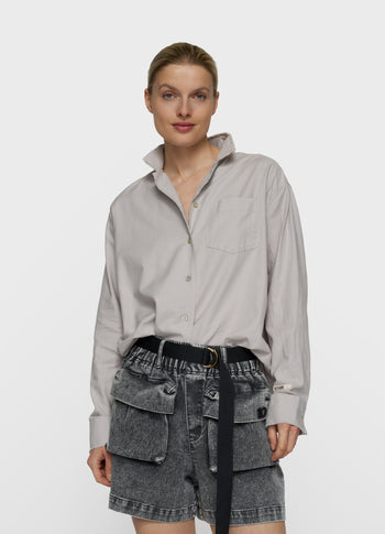 pique shirt | stone