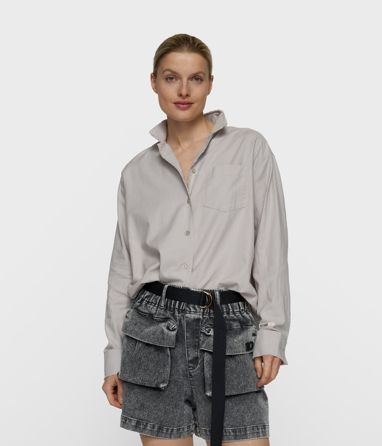 pique shirt | stone