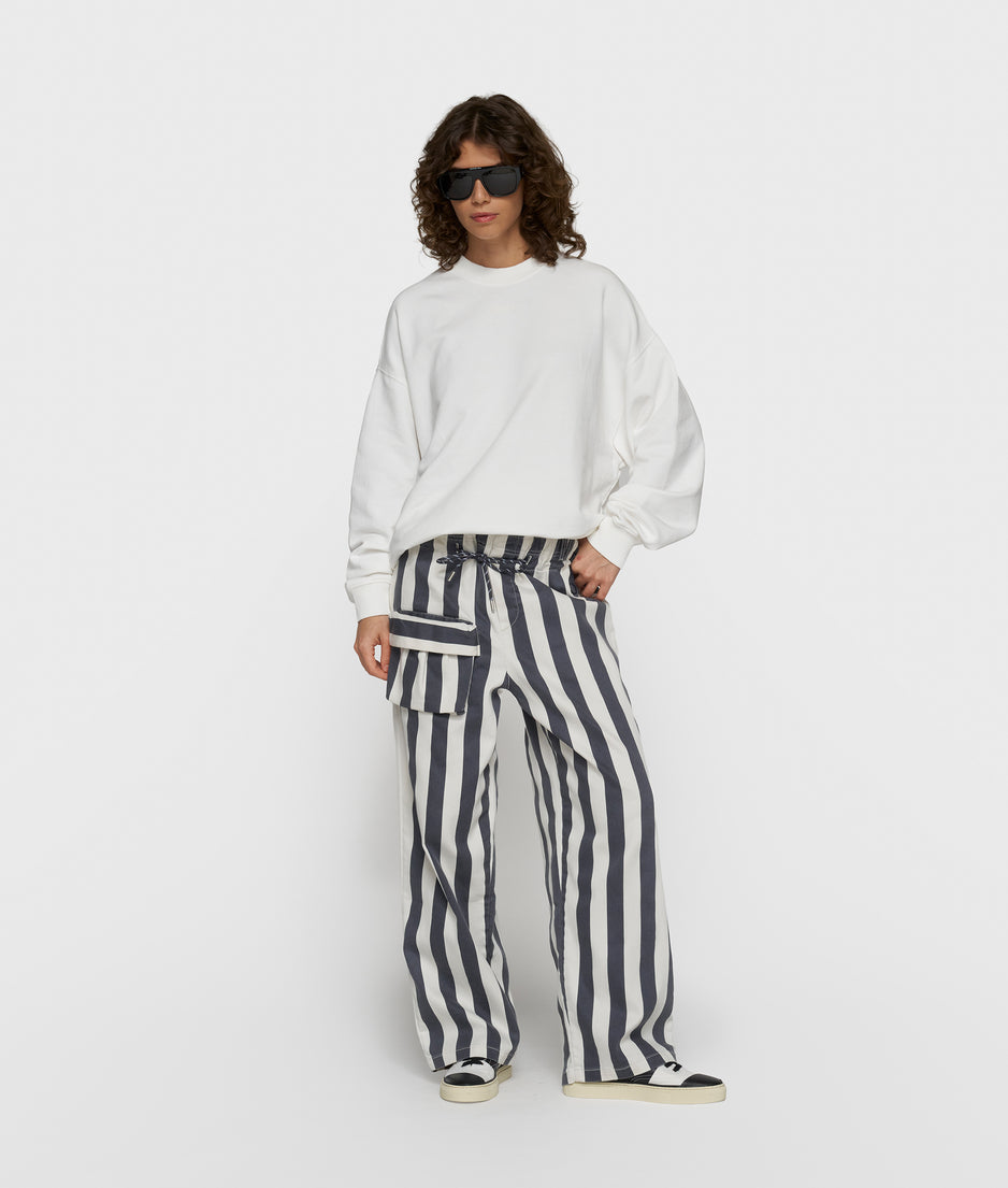 baseball sweater yin yang | ecru