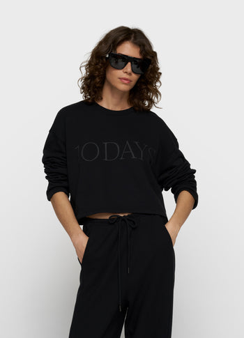 Kurzer 10DAYS Sweater | black