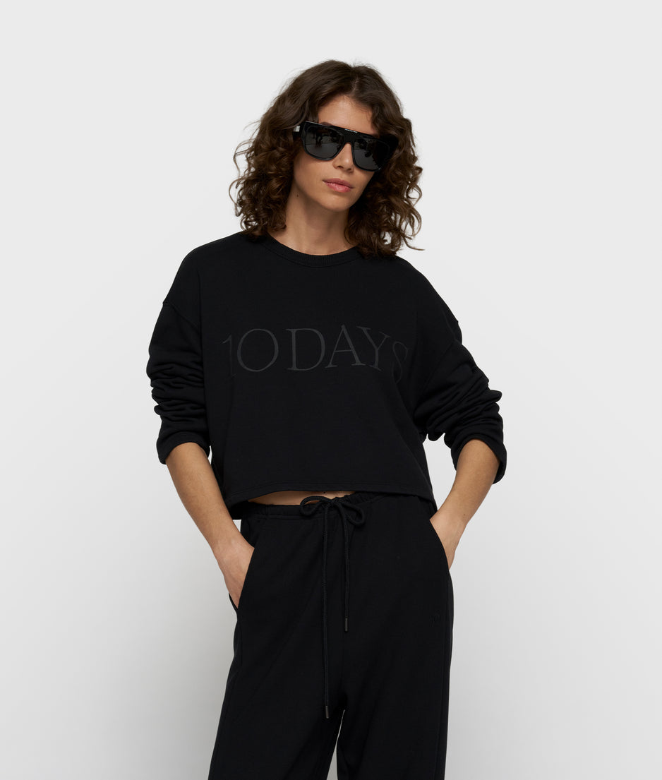 Kurzer 10DAYS Sweater | black