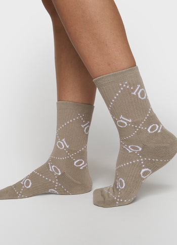 socks all-over monogram | fog