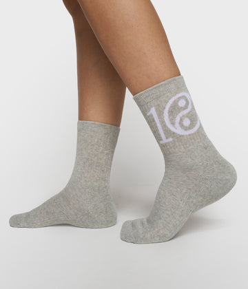 socks yin yang | light grey melee