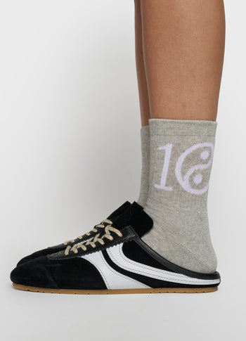 socks yin yang | light grey melee