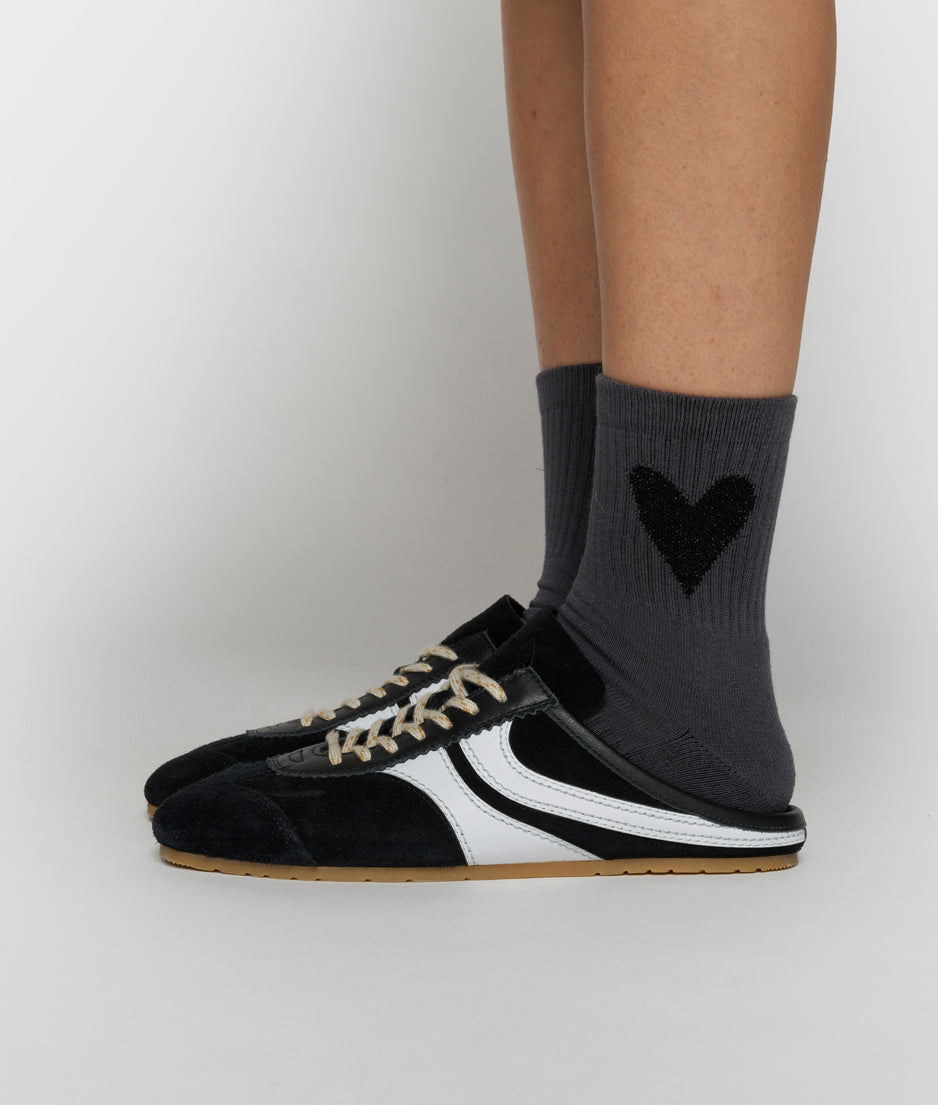 Herz-Socken | steel blue