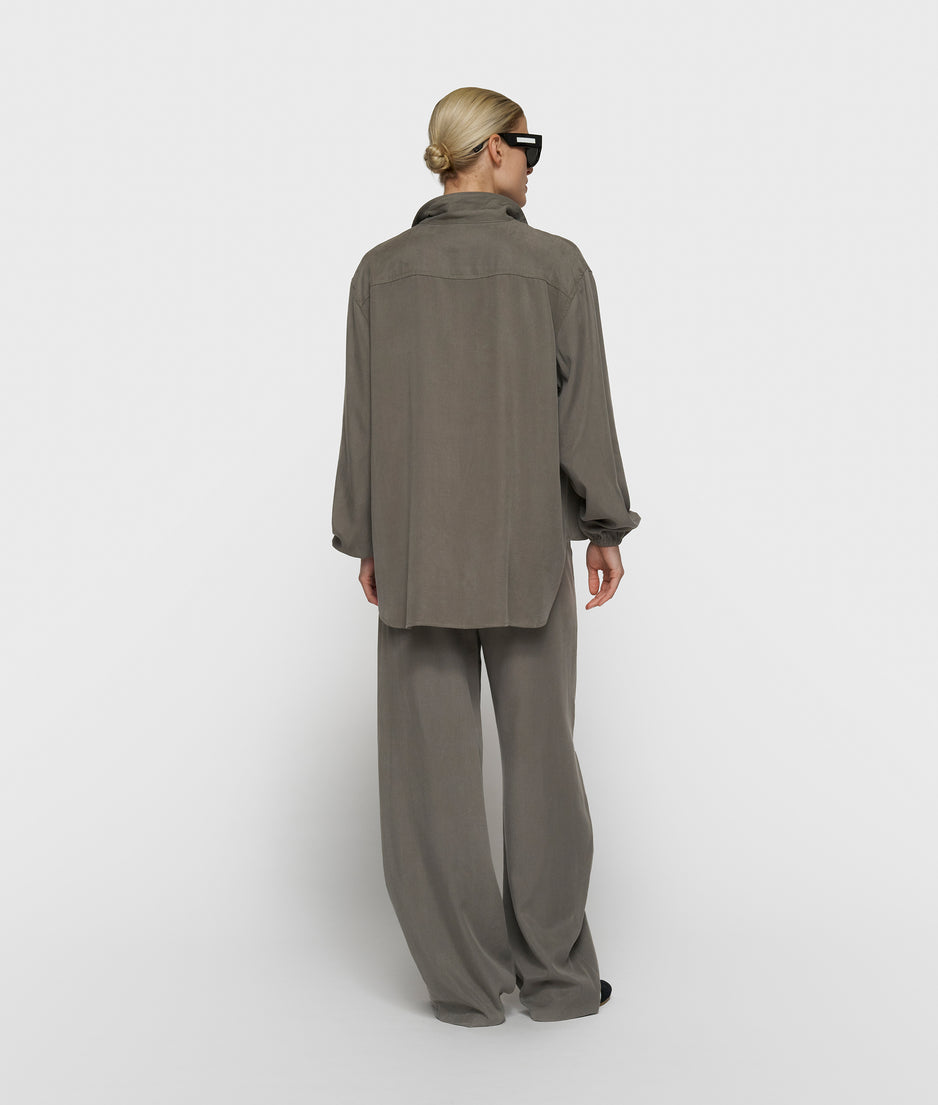 lyocell shirt | dark fog