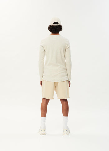 Alex rib jersey tee | soft white melee