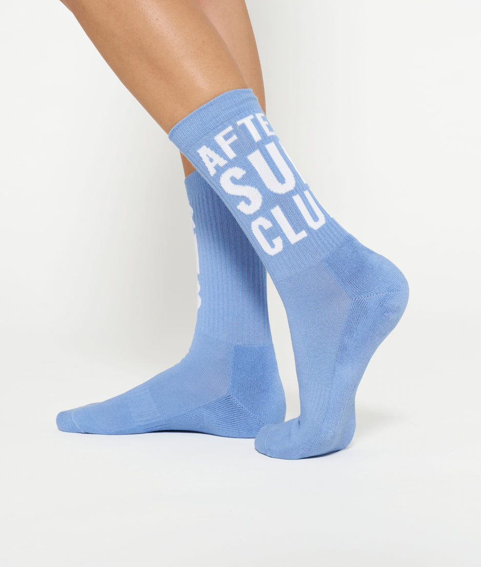 socks after sun club | blue bell