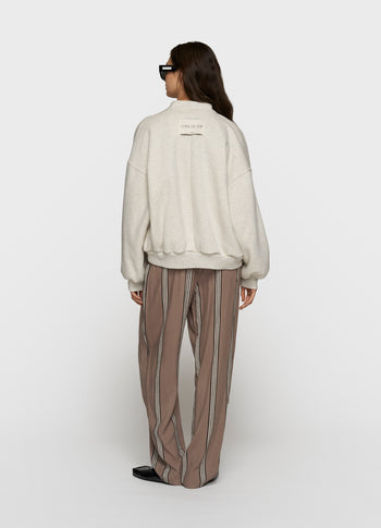 fleece bomber | soft white melee