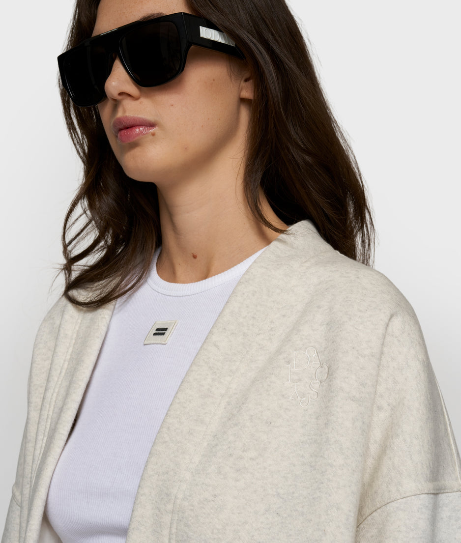 fleece bomber | soft white melee