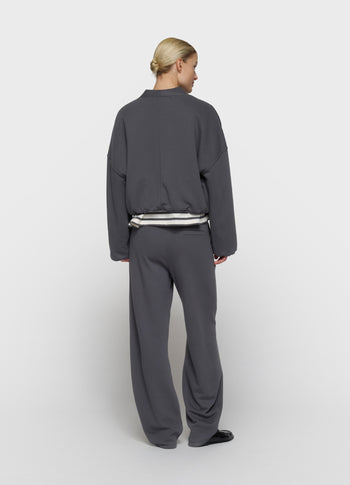 Wendbarer Cardigan aus Baumwolle | steel blue