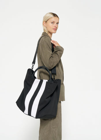 neoprene shopper | black