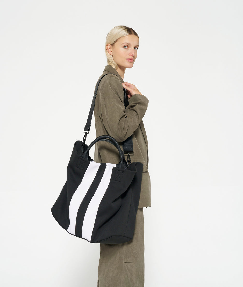 neoprene shopper | black