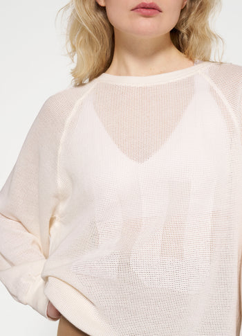 tunic mesh | ecru