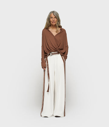 wide pants tape | ecru