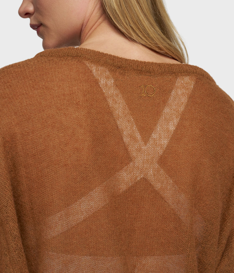 thin knit sweater | suede