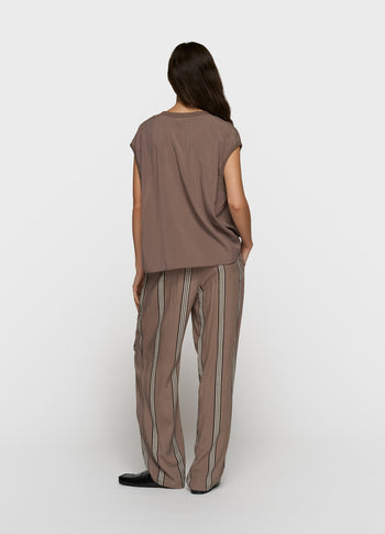 v-neck top viscose | moonrock