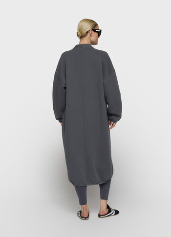 Langer Baseball Cardigan | steel blue