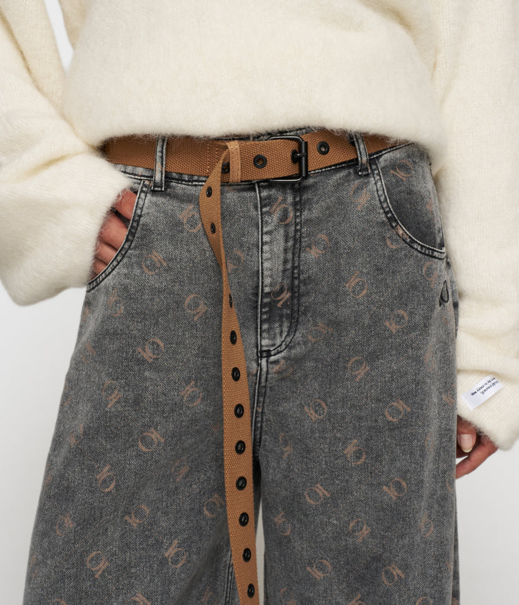 canvas belt | suede