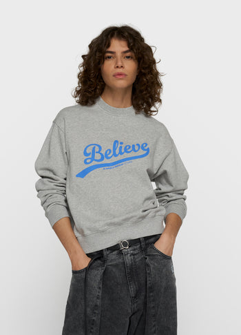 Petite Sweater | light grey melee