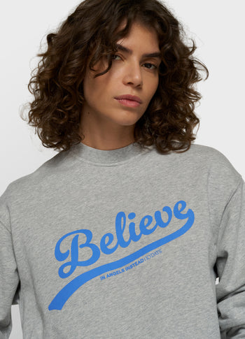 Petite Sweater | light grey melee