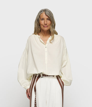 flowy blouse | faded pastel yellow
