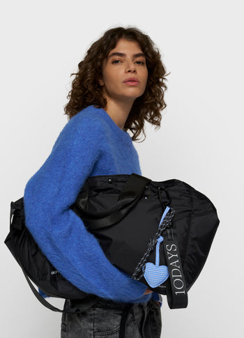 Gefütterter Shopper | black