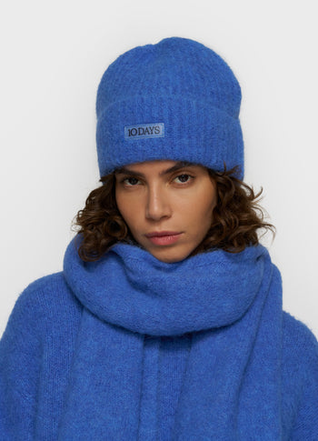 Beanie aus Alpakamix | ultramarine