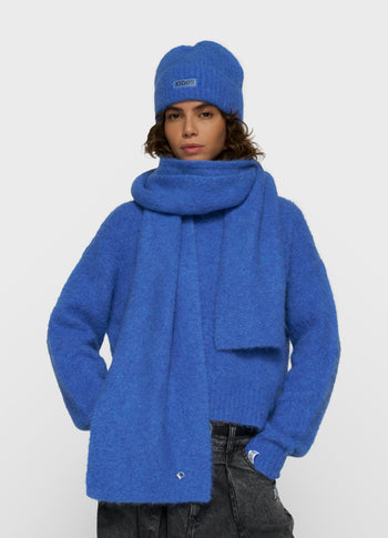 Schal aus Alpakamix | ultramarine